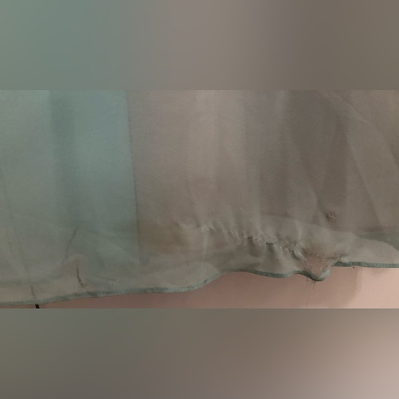 Mori Lee Madeline Gardner bridesmaid dress mint / nude lace and chiffon - Picture 9 of 12